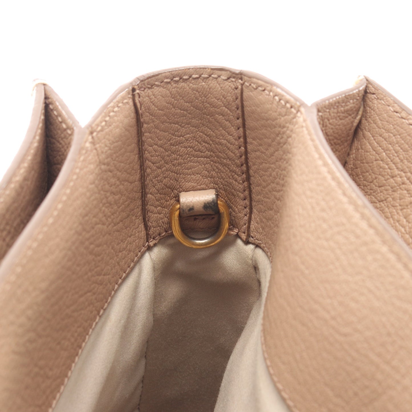 MADRAS マドラス ハンドバッグ トートバッグ レザー ベージュ ライトブラウン 2WAY ミュウミュウ バッグ miu miu