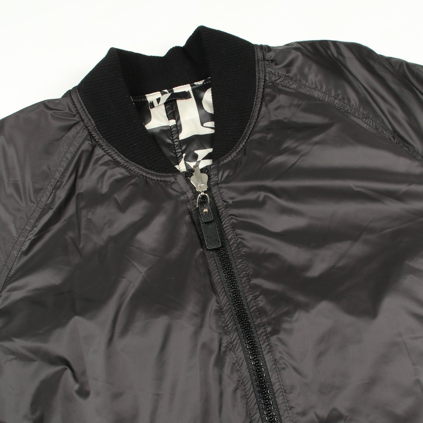 The Cube ジャケット 総柄 ブラック アイボリー 中綿 リバーシブル マックスマーラ アウター Max Mara