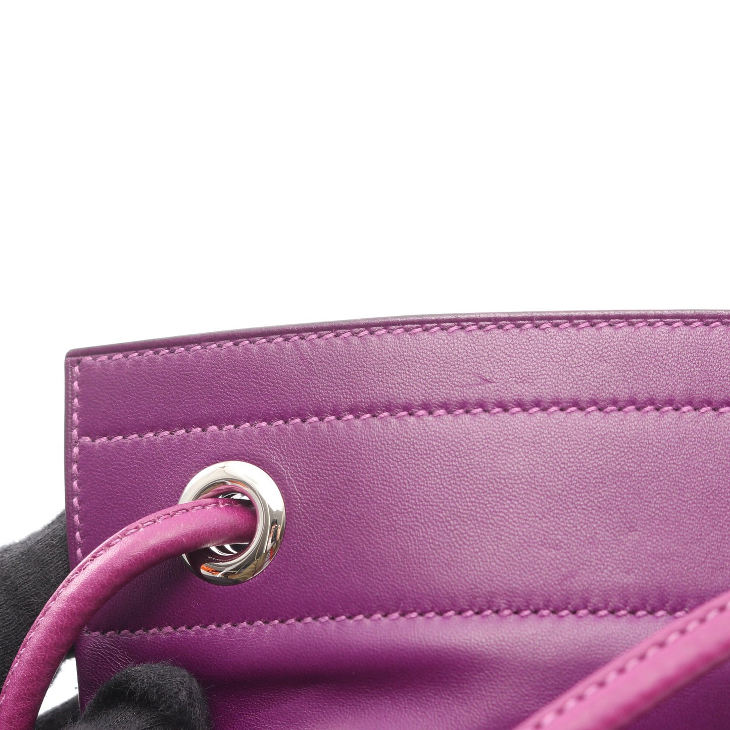 サックアリーヌ ミニ アネモネ ショルダーバッグ ヴォースイフト パープル シルバー金具 Y刻印 エルメス バッグ HERMES