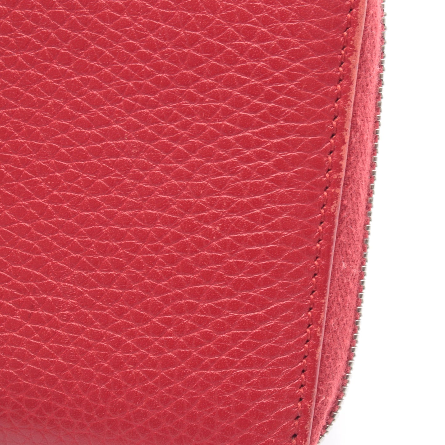 バンブー ラウンドファスナー長財布 レザー レッド グッチ 財布・小物 GUCCI