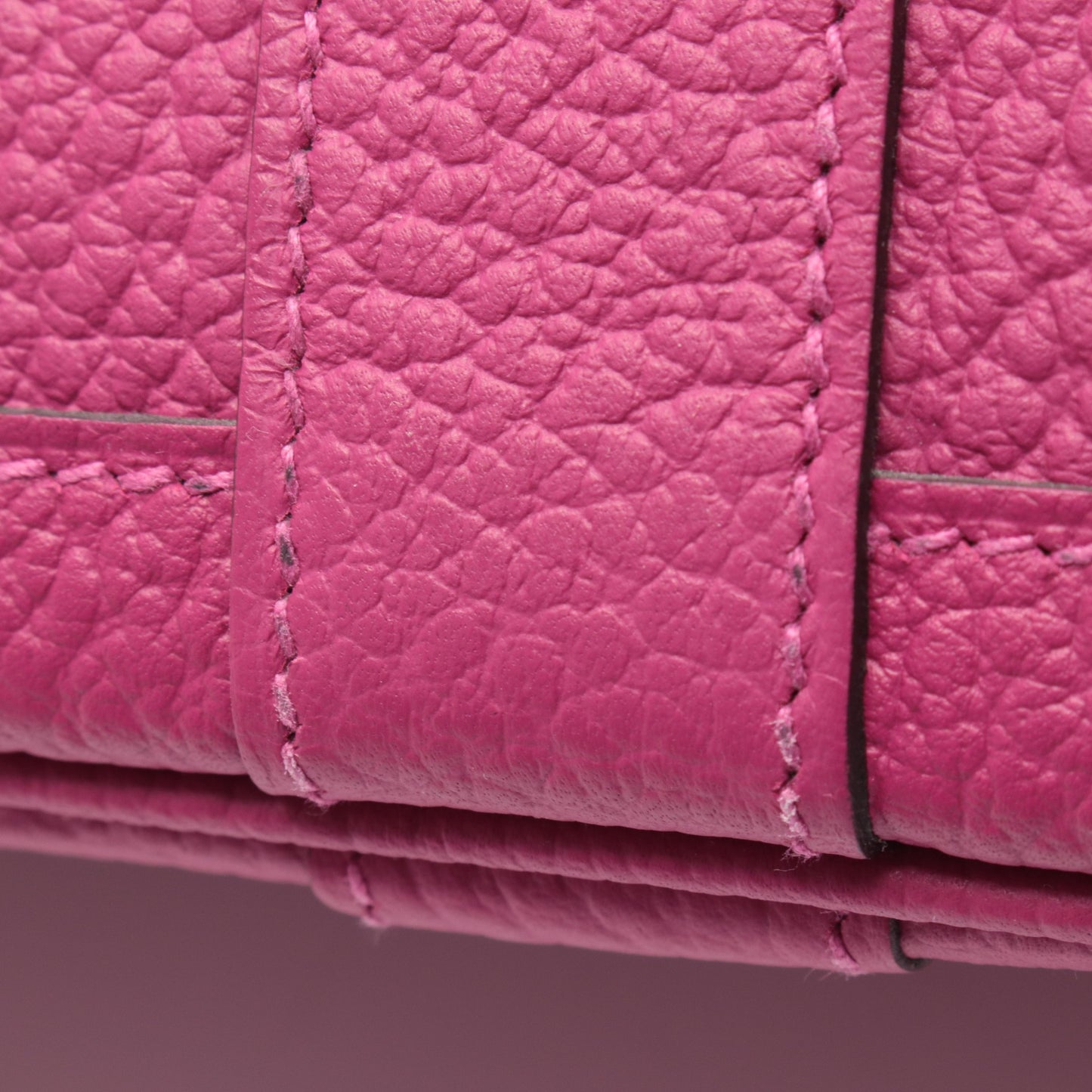 ガーデンパーティTPM ローズパープル ハンドバッグ トートバッグ カントリー ピンクパープル シルバー金具 A刻印 エルメス バッグ HERMES