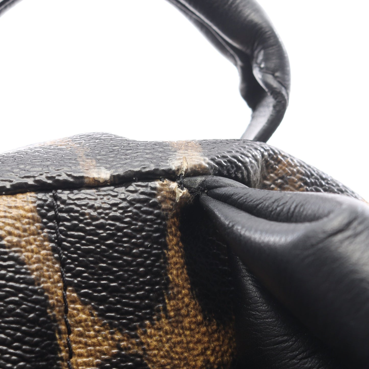 パームスプリングスPM バックパック リュックサック PVC レザー イエローブラウン ブラック ルイヴィトン バッグ LOUIS VUITTON