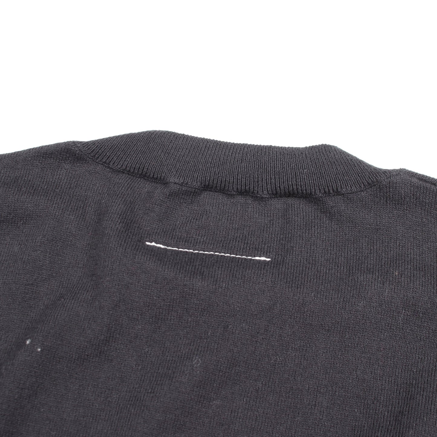 クルーネック ニット コットン カシミヤ ブラック エムエムシックスメゾンマルジェラ トップス MM6 MAISON MARGIELA