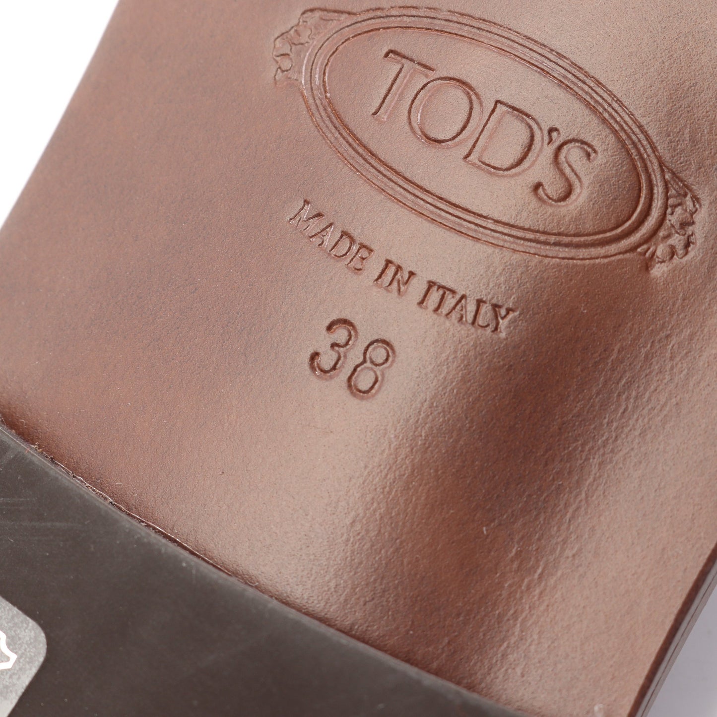 フラット サンダル スエード ダークブラウン ベージュ トッズ シューズ TOD'S