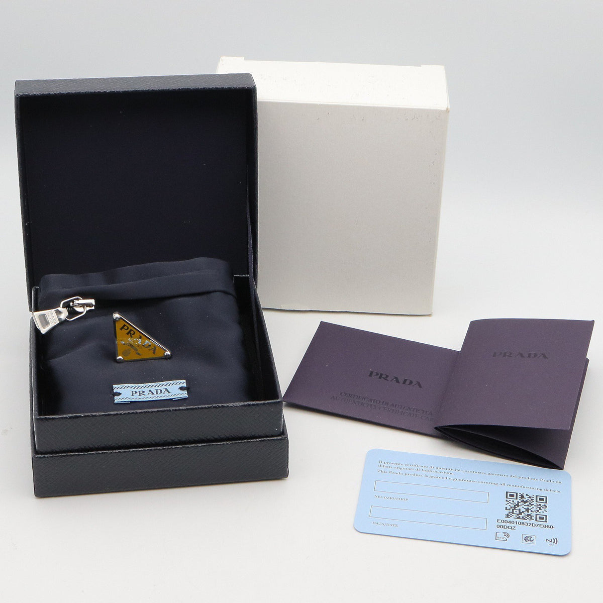 1JO722 SV925 左耳用 イヤリング SV925 イエロー シルバー プラダ アクセサリー PRADA
