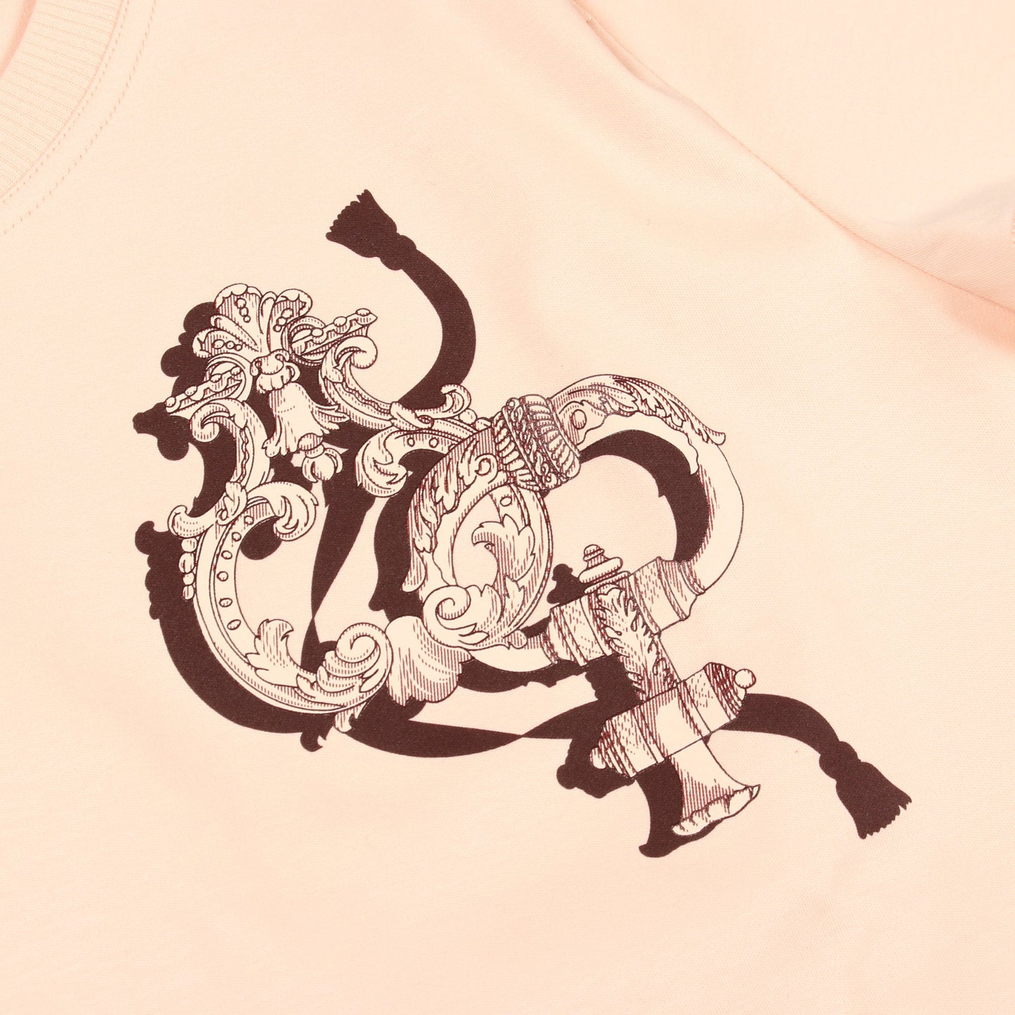 Printed straight t-shirt 半袖Tシャツ コットン ライトピンク エルメス トップス HERMES