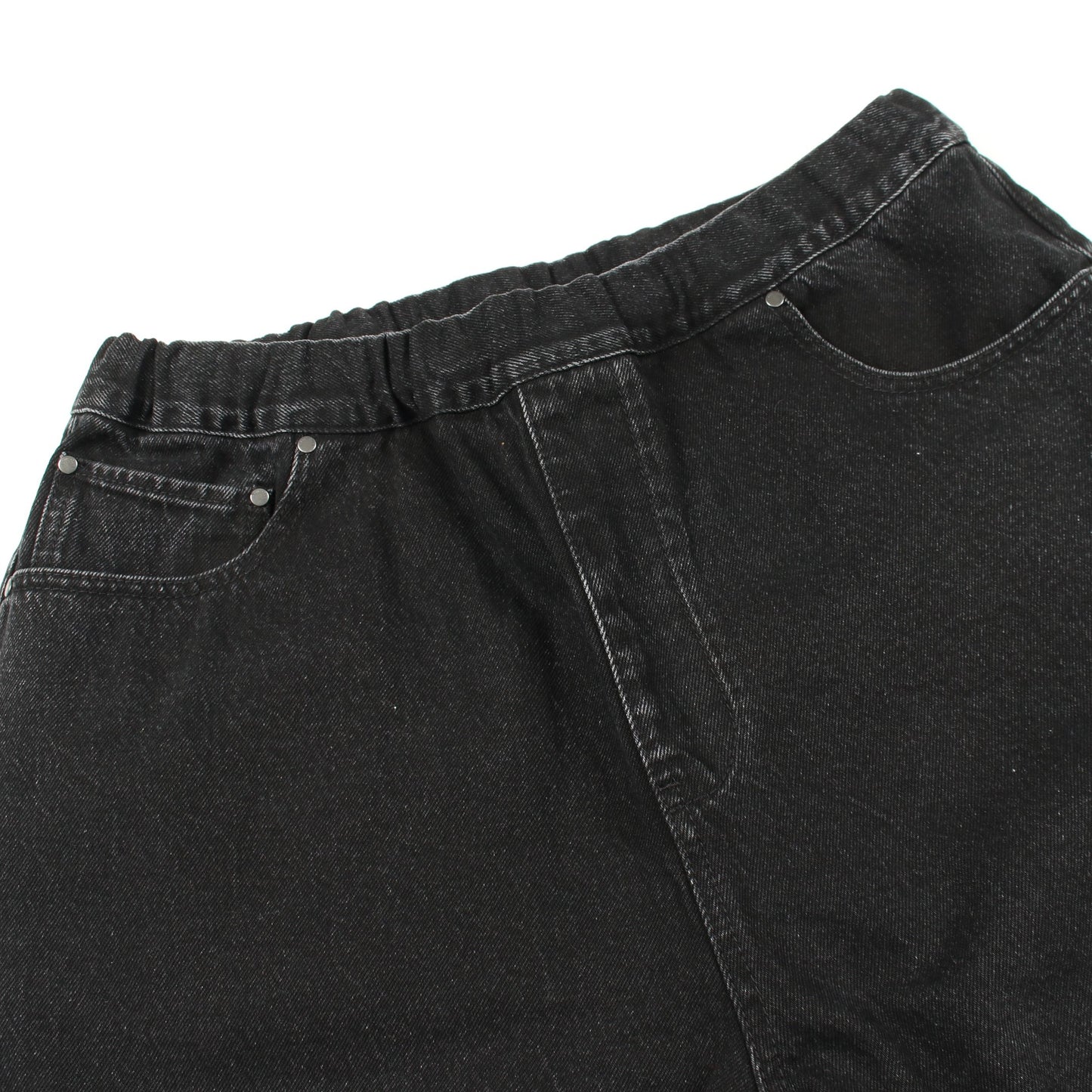 SPAR SHORTS デニムパンツ コットン ブラック エンタイアスタジオ ボトムス ENTIRE STUDIOS