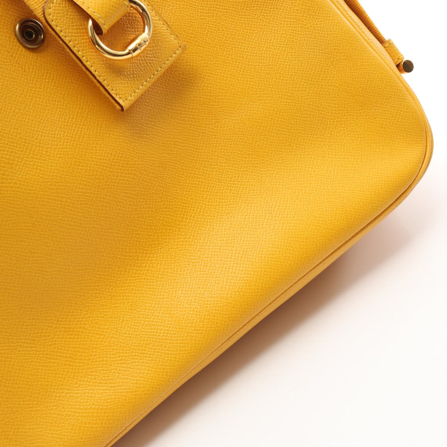 サコ ジョーヌ ショルダーバッグ クシュベル イエロー ゴールド金具 ○Z刻印 エルメス バッグ HERMES