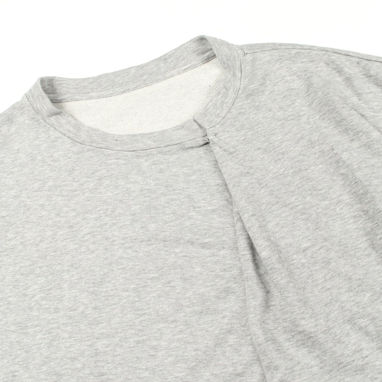 半袖Tシャツ クルーネック コットン グレー 変形 ワイズ トップス Y's