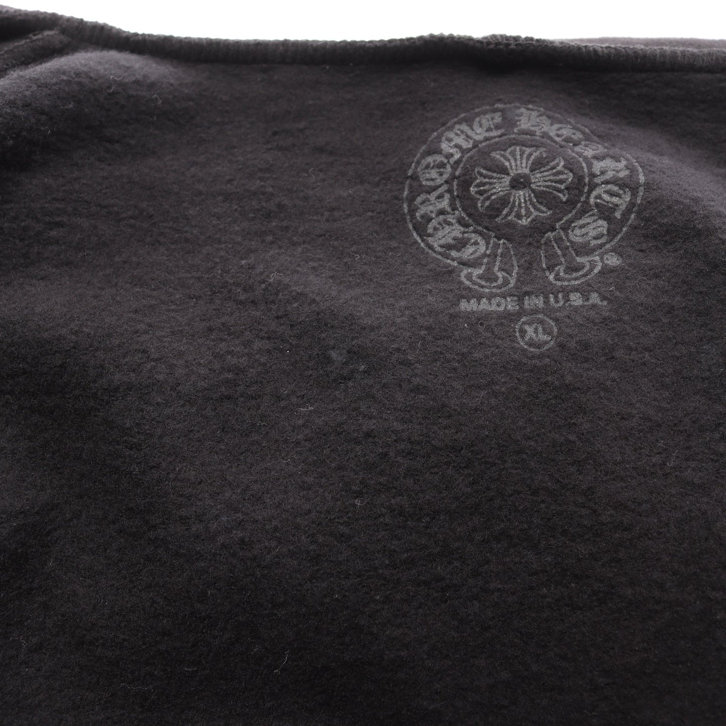 ジップアップパーカー アームロゴ コットン ブラック 裏起毛 クロムハーツ トップス Chrome Hearts