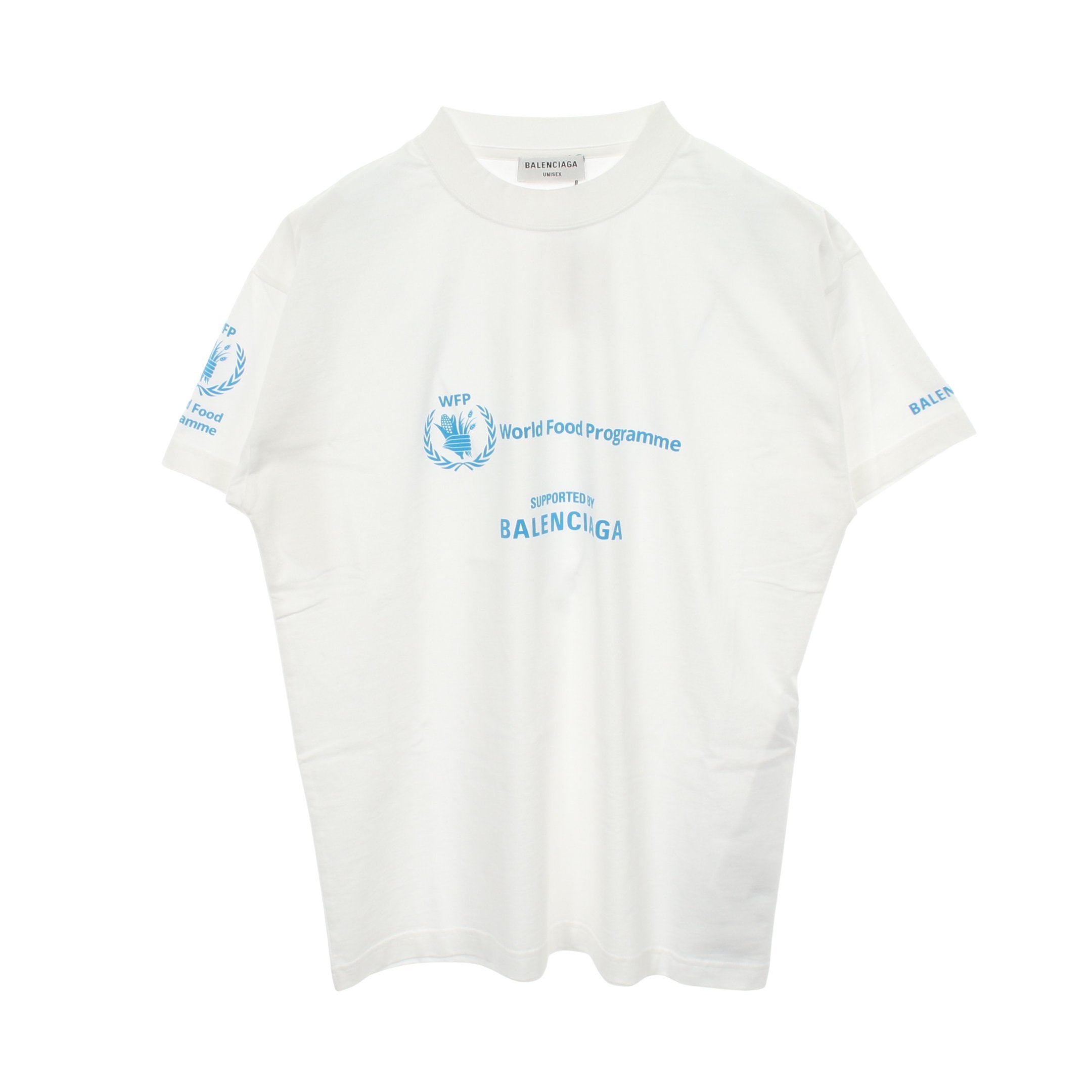ロゴプリント 半袖Tシャツ クルーネック コットン ホワイト ライト