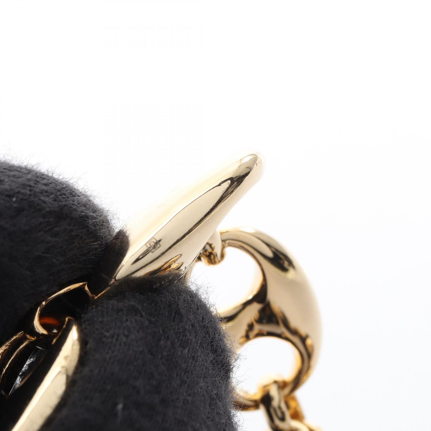 マリナ チェーン ネックレス GP エナメル ブラック ゴールド グッチ アクセサリー GUCCI