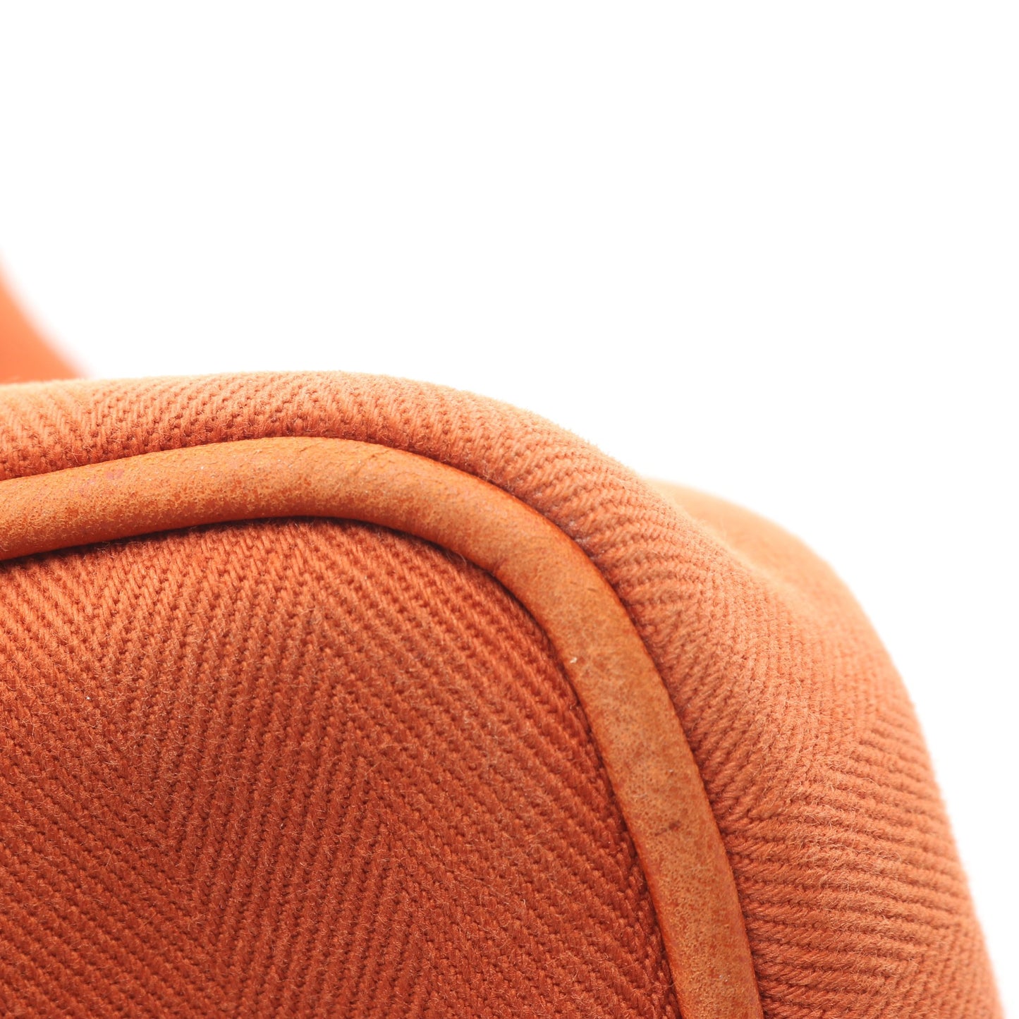 ヴァルパライソPM ハンドバッグ トワルシェブロン レザー ライトブラウン シルバー金具 エルメス バッグ HERMES