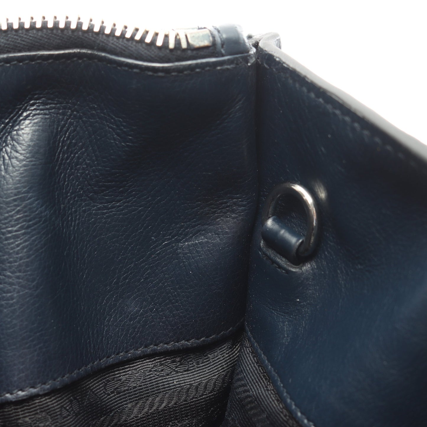 ハンドバッグ レザー ネイビー 2WAY プラダ バッグ PRADA