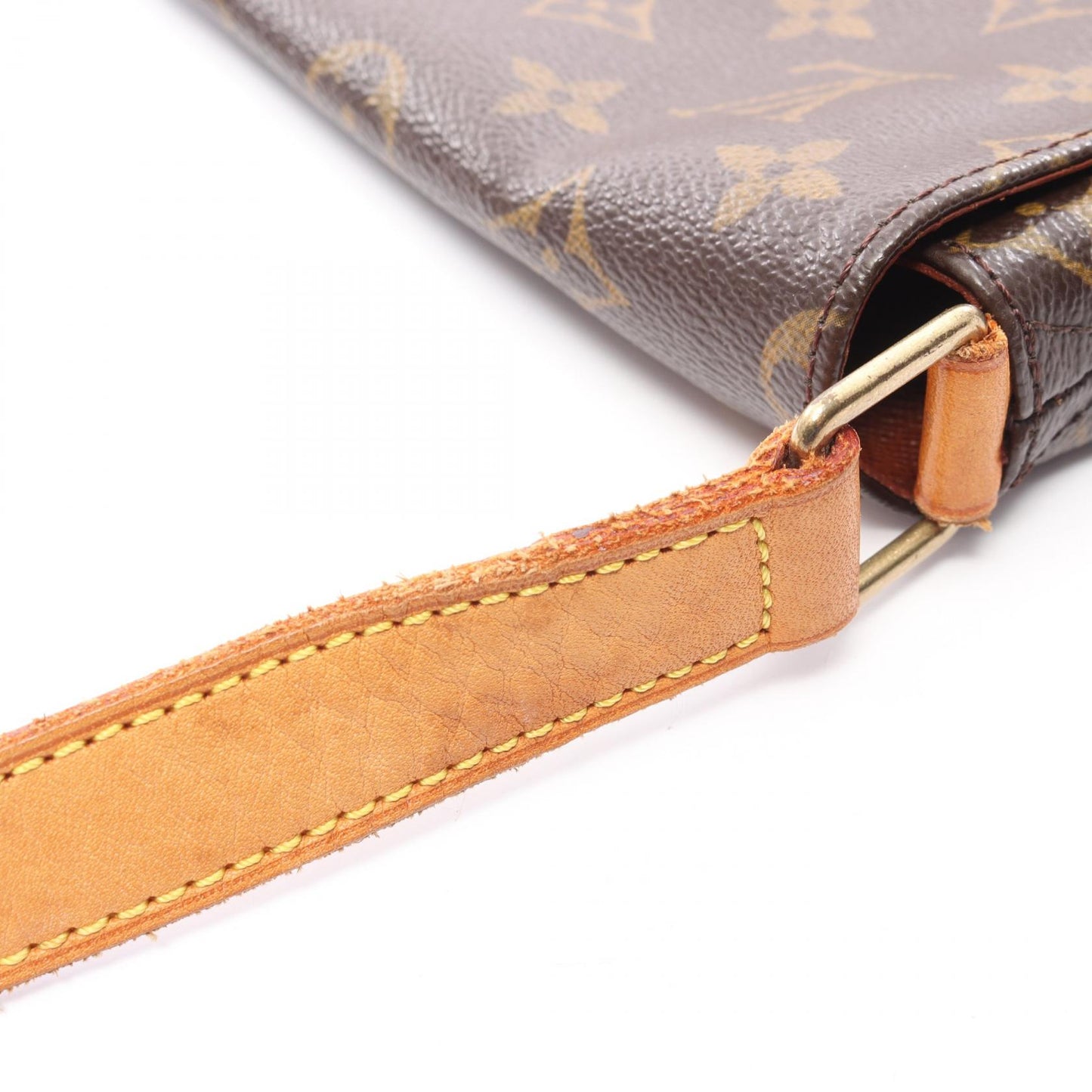 ミュゼット モノグラム ショルダーバッグ PVC レザー ブラウン ルイヴィトン バッグ LOUIS VUITTON