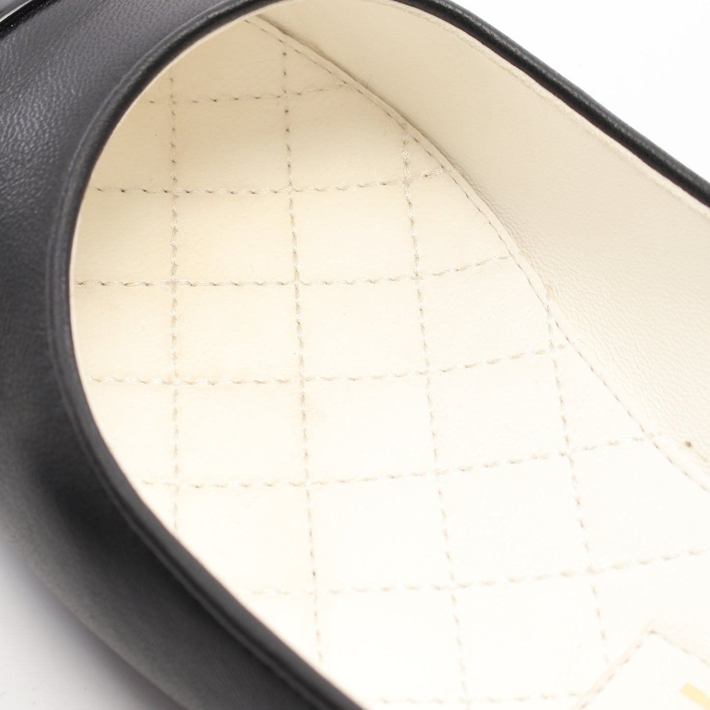 ココマーク バレエシューズ フラットシューズ レザー エナメルレザー ブラック シャネル シューズ CHANEL