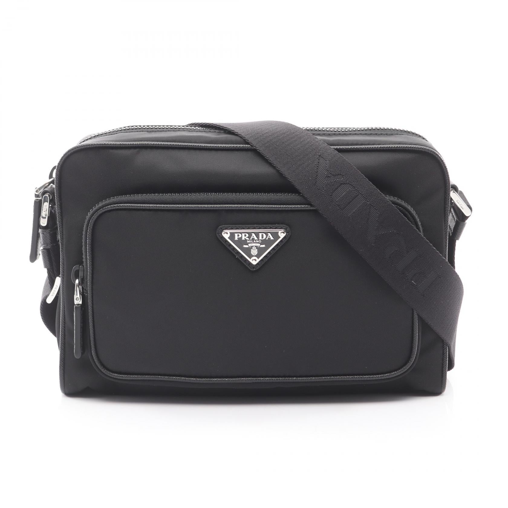 プラダ PRADA TESSUTO+SAFFIAN ショルダーバッグ バッグ ナイロン レディース ブラック系 2VH1902DMHF0002 【新品】 TESSUTO+SAFFIAN ショルダーバッグ ナイロン ブラック プラダ – RECLO