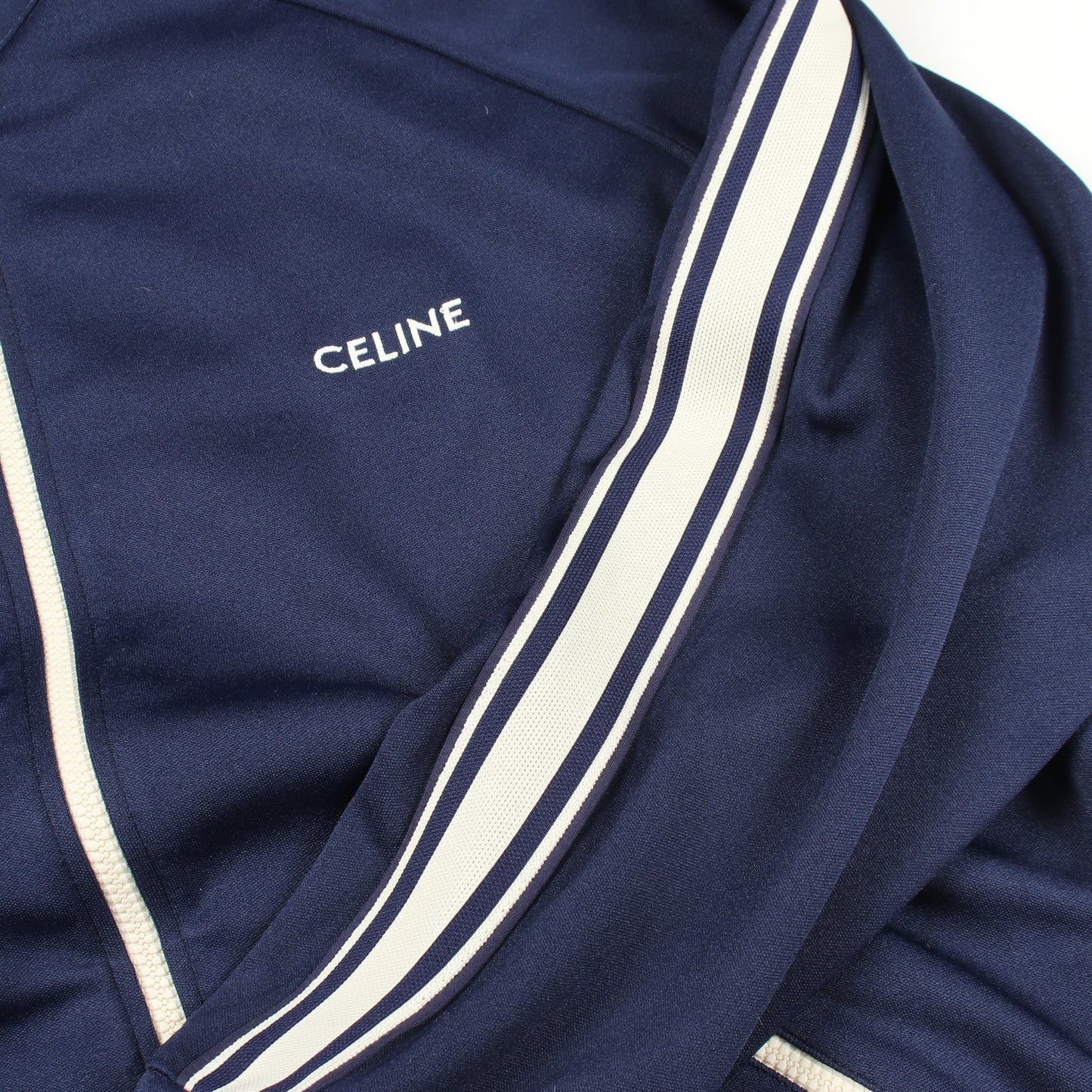 ダブルフェイスジャージー トラックジャケット ネイビー セリーヌ アウター CELINE