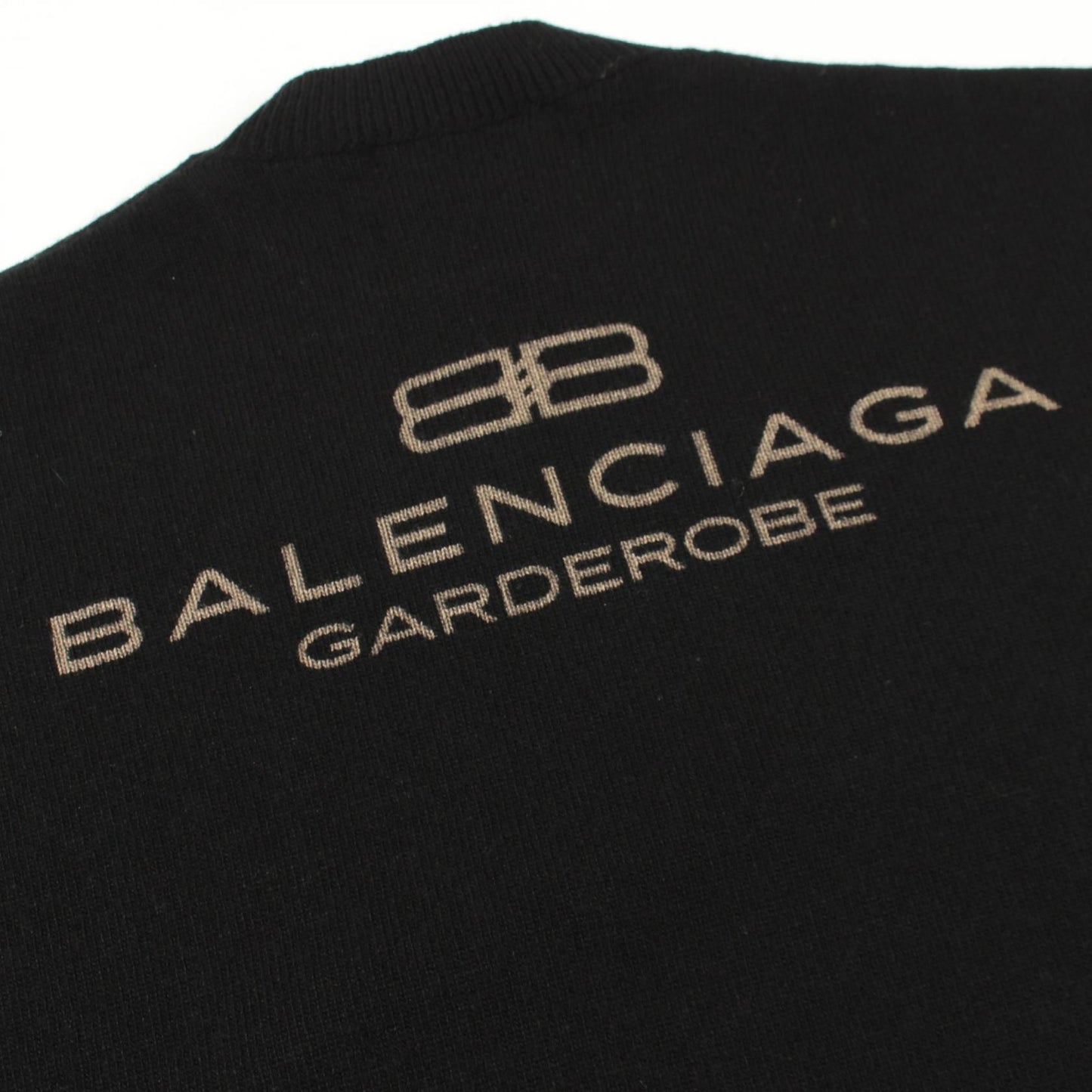 Garde-Robe ニット バックロゴ ウール ブラック バレンシアガ トップス BALENCIAGA