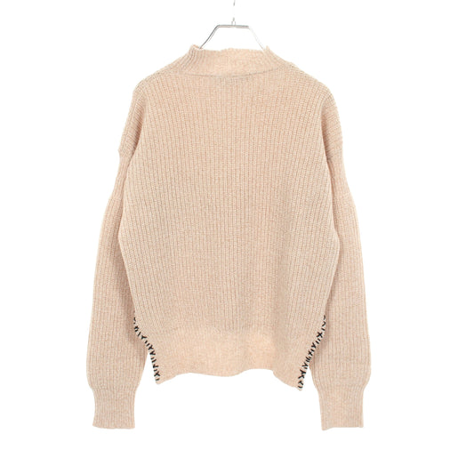 ハイネック ニット ウール ベージュ ブラック マルニ トップス MARNI