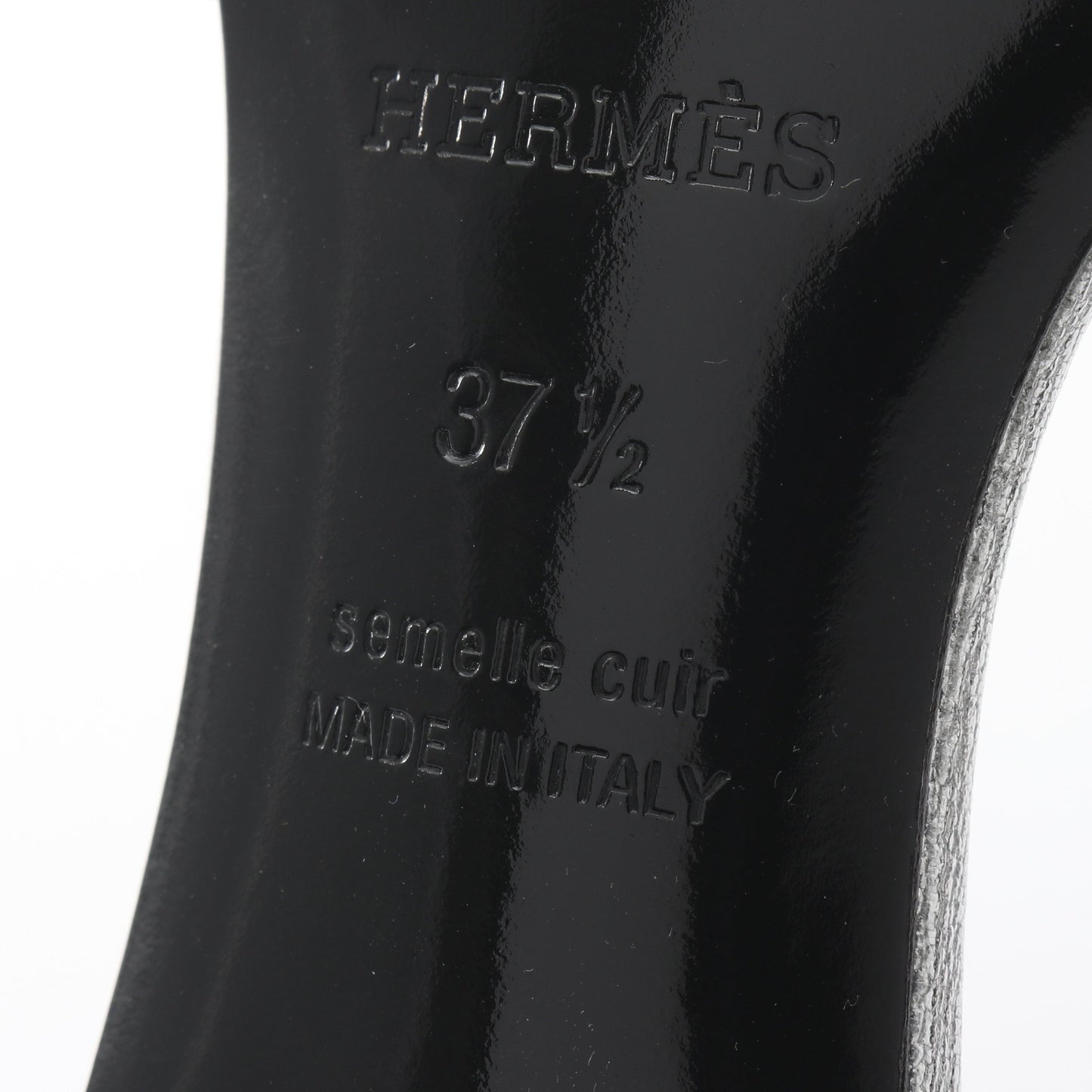 オアジス ミュール サンダル レザー シルバー エルメス