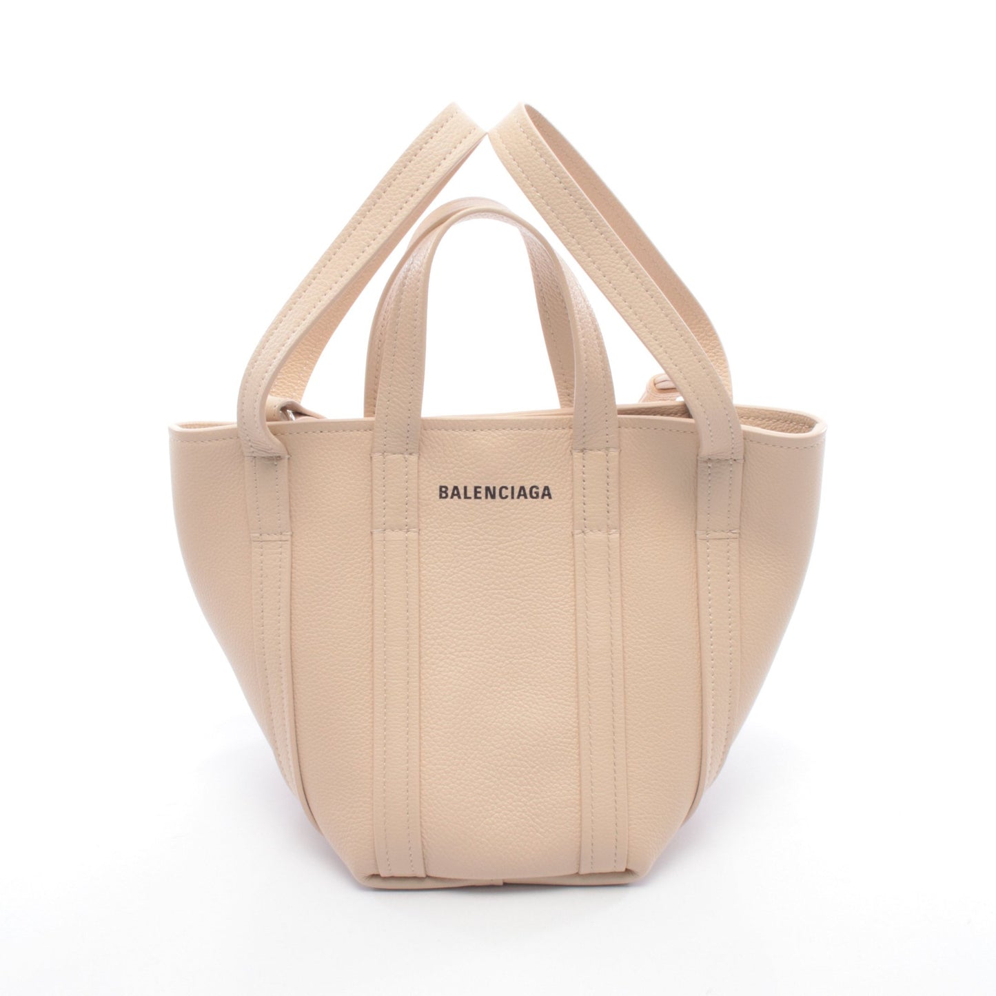 Everyday XS North South ハンドバッグ レザー アイボリー 2WAY バレンシアガ バッグ BALENCIAGA