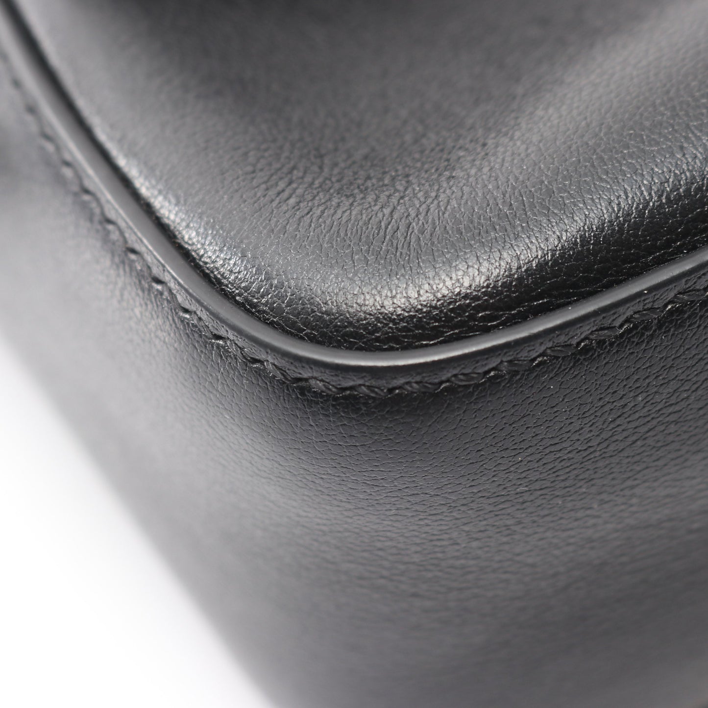 FENDI × MARC JACOBS マンマバケット ハンドバッグ レザー ブラック 2WAY フェンディ バッグ FENDI