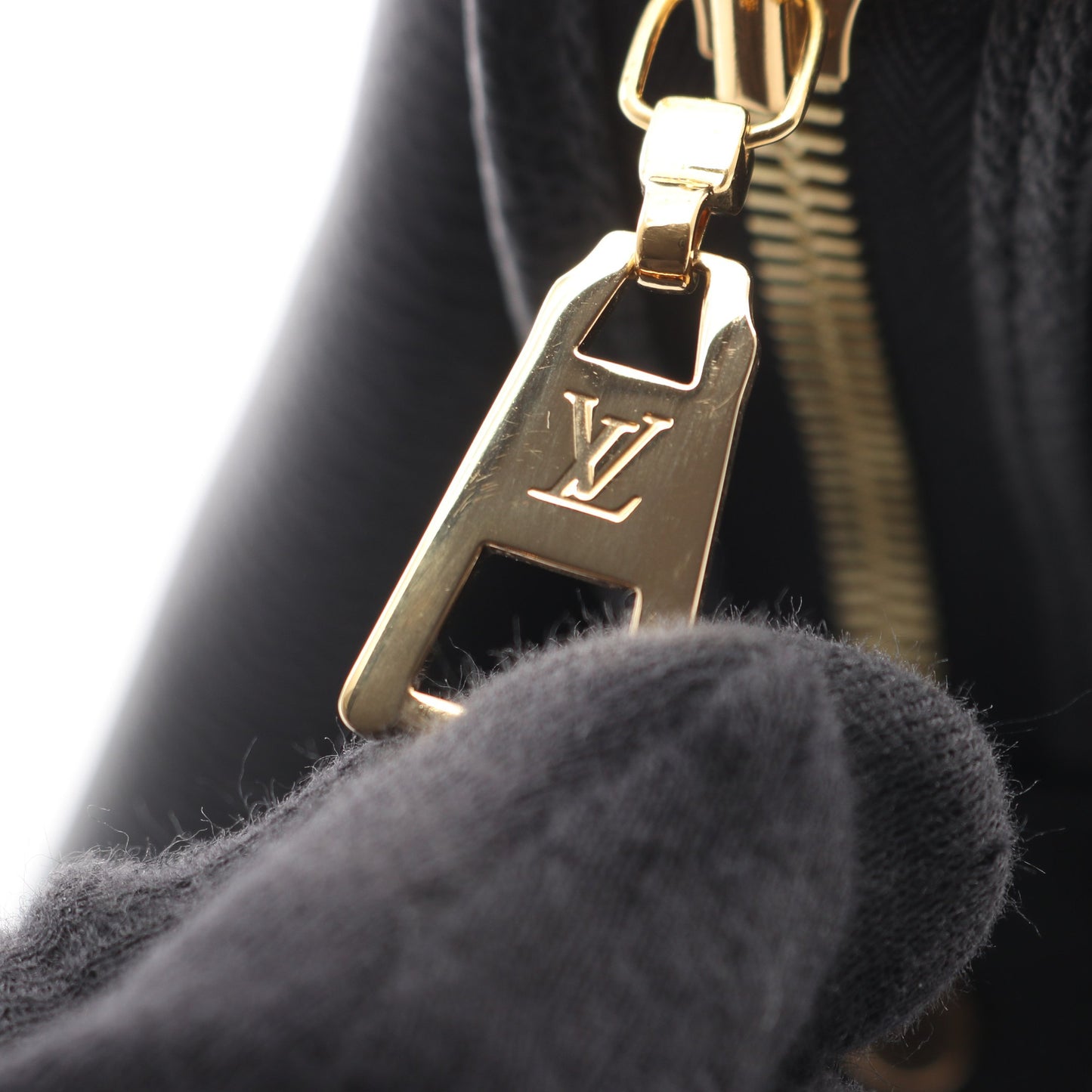 グラン パレMM モノグラムアンプラント ハンドバッグ レザー ブラック 2WAY ルイヴィトン バッグ LOUIS VUITTON