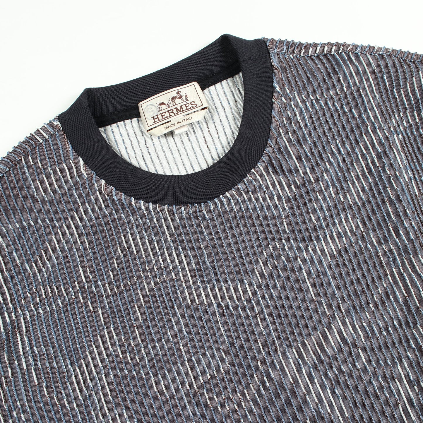 Quincaillerie Equestre 3D スウェットシャツ シルク ブルーグレー ネイビー エルメス トップス HERMES