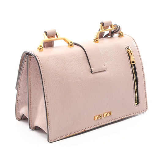 MADRAS マドラス ショルダーバッグ レザー ダスティピンク ミュウミュウ