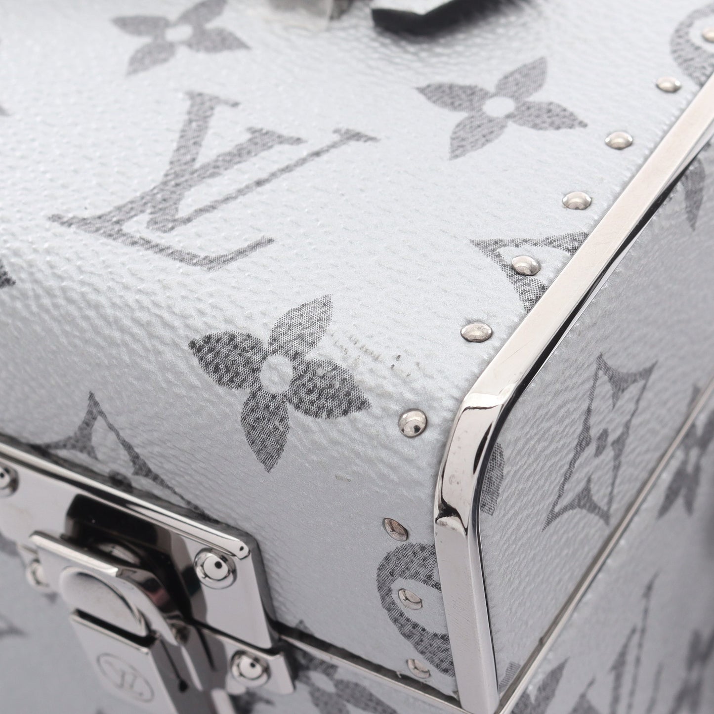 ミニボックストランク モノグラムエクリプススプリット ハンドバッグ PVC ブラック ライトグレー 2WAY ルイヴィトン