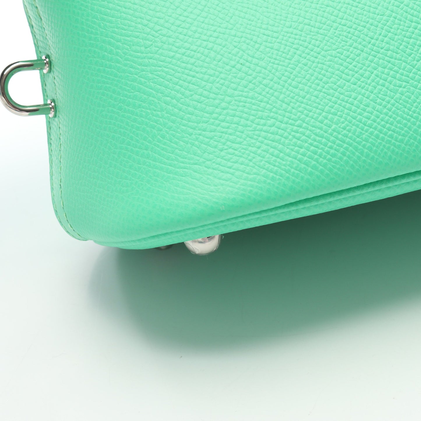 ボリード1923 25 ヴェールコミック ハンドバッグ ヴォーエプソン グリーン シルバー金具 2WAY B刻印 エルメス