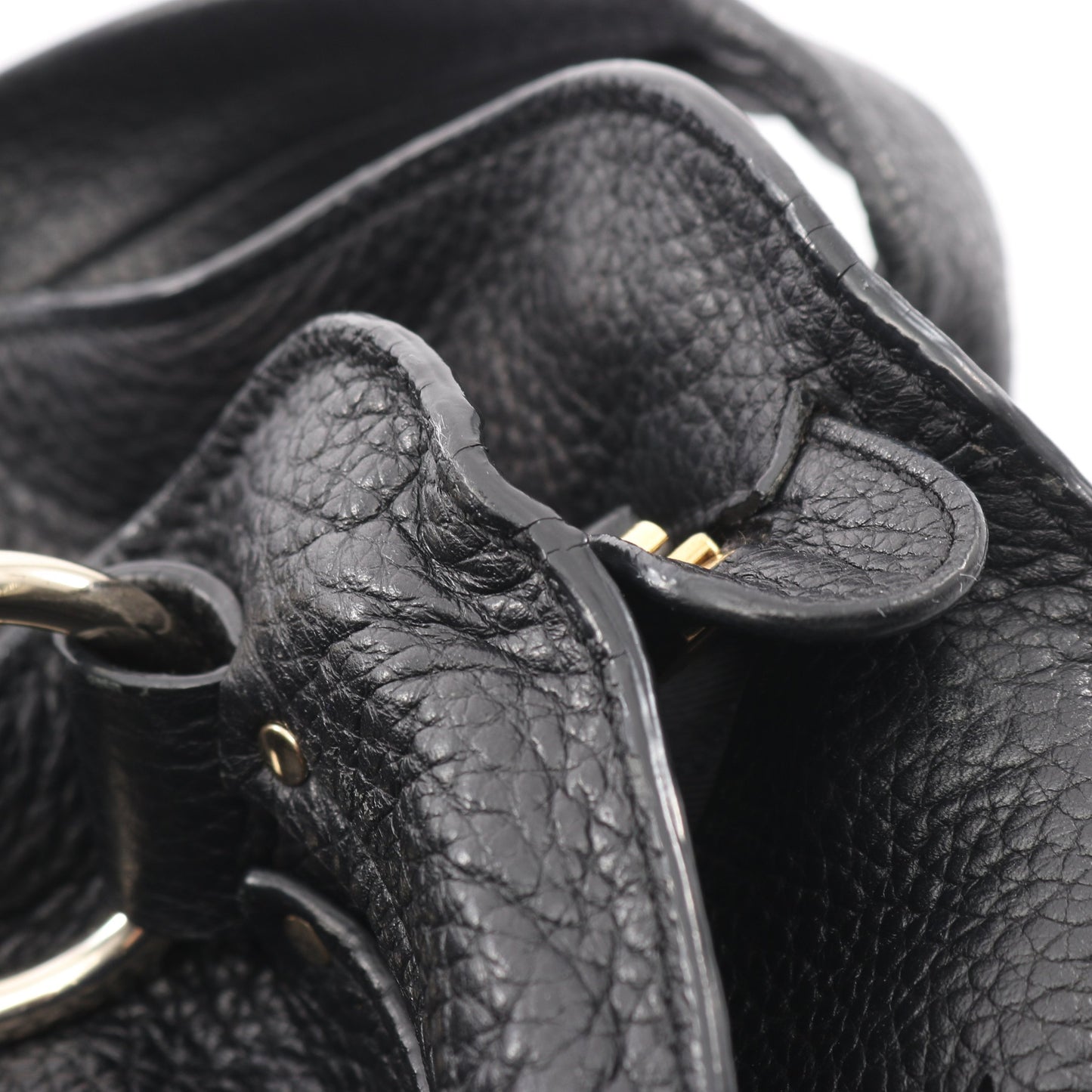 ビタースウィート ハンドバッグ レザー ブラック セリーヌ バッグ CELINE