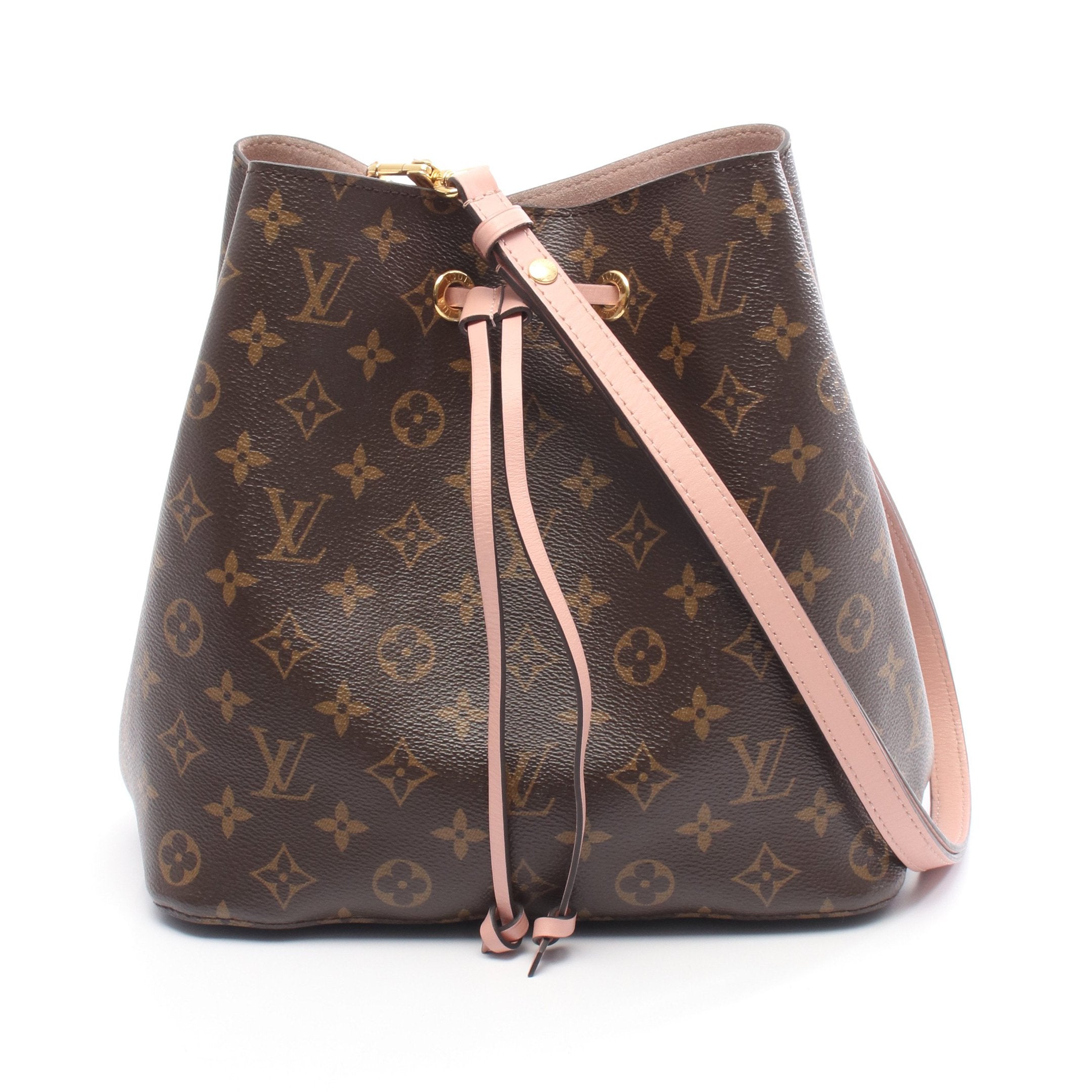 ルイ・ヴィトン LOUIS VUITTON ネオノエ ショルダーバッグ バッグ PVCコーティングキャンバス レザー モノグラム ローズプードル レディース ブラウン系 / ピンク系 M44022 【中古】 ネオノエ モノグラム ローズプードル ショルダーバッグ PVC レザー