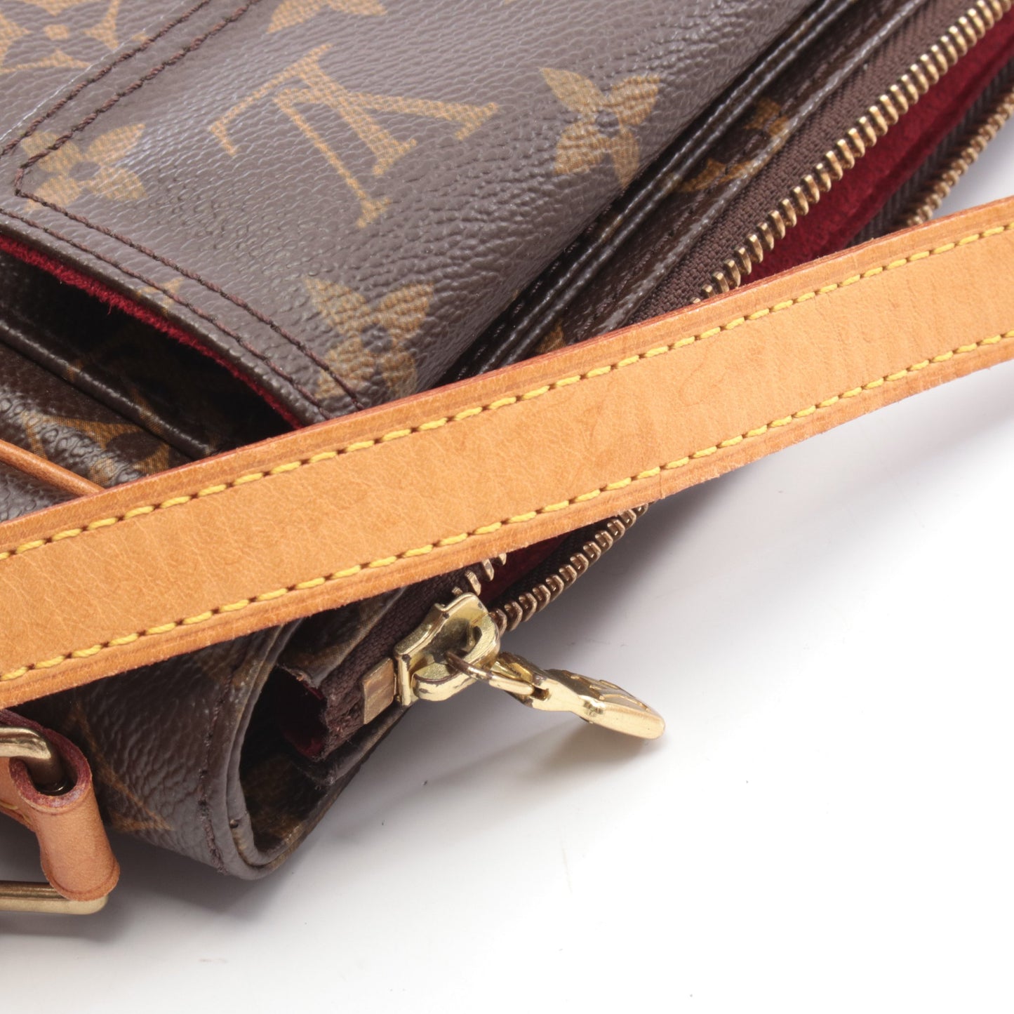 ヴィバシテPM モノグラム ショルダーバッグ PVC レザー ブラウン ルイヴィトン バッグ LOUIS VUITTON