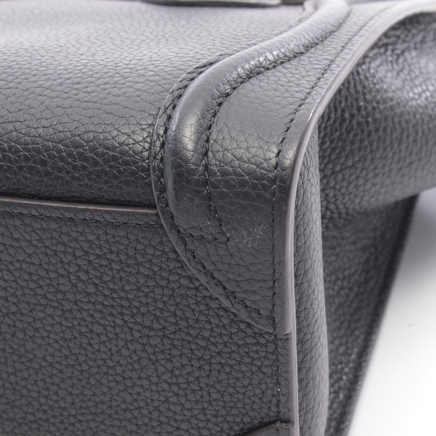ラゲージ ナノショッパー ハンドバッグ レザー ブラック 2WAY セリーヌ バッグ CELINE