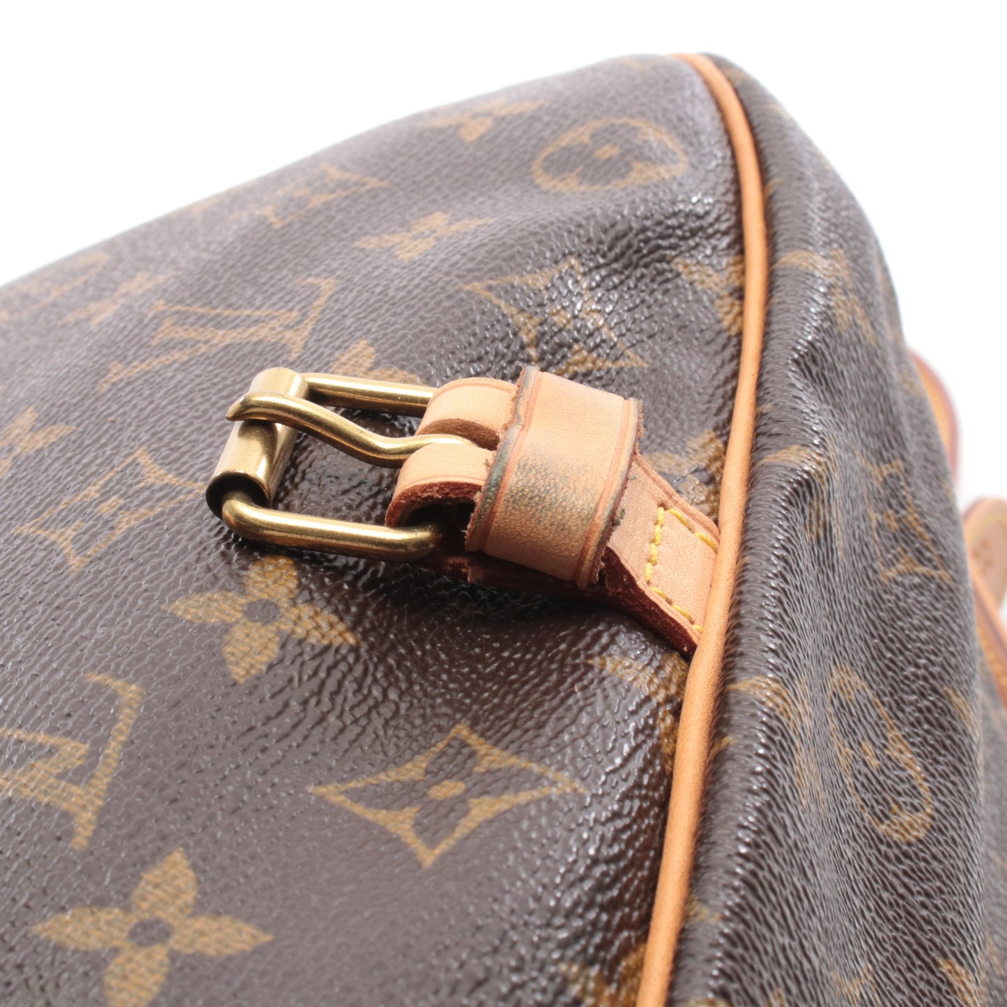 ソミュール30 モノグラム ショルダーバッグ PVC レザー ブラウン ルイヴィトン バッグ LOUIS VUITTON