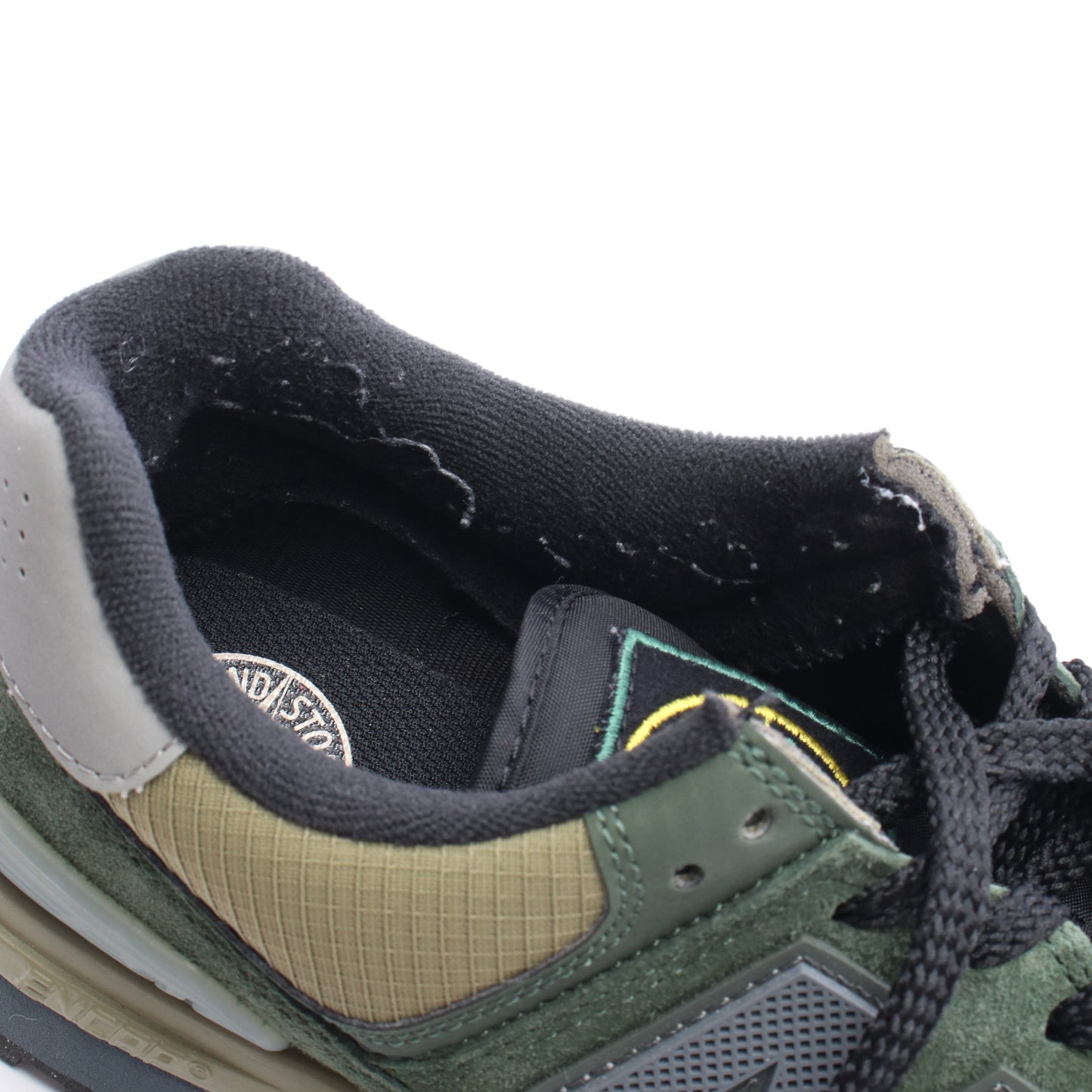 NEW BALANCE × Stone Island 574 Legacy スニーカー ファブリック スエード カーキグリーン ニューバランス シューズ NEW BALANCE