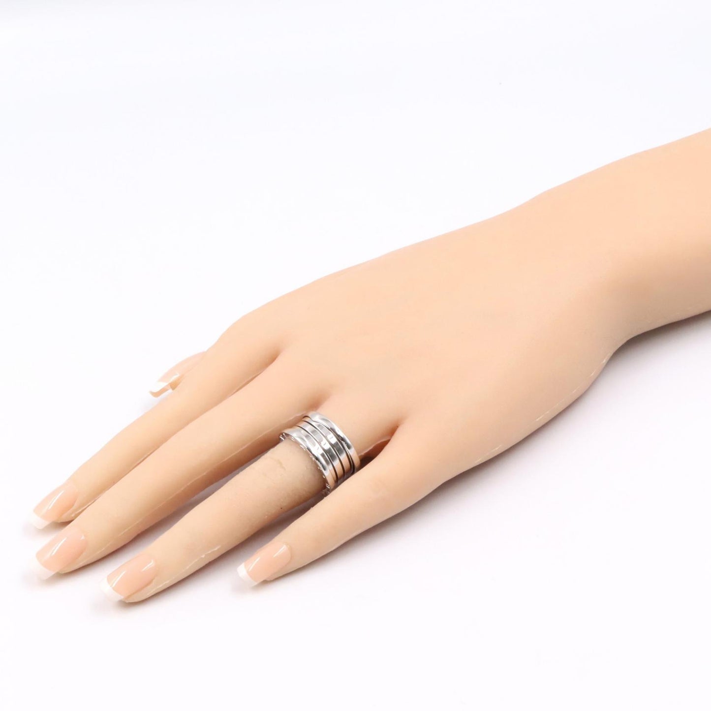 B-zero1 ビーゼロワン リング 4バンド リング 指輪 K18WG ホワイトゴールド ブルガリ アクセサリー BVLGARI