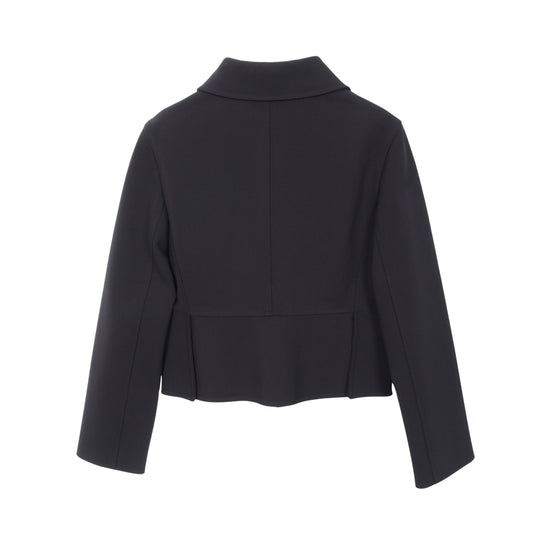 マイクロジップ ジャケット レーヨン ネイビー エルメス