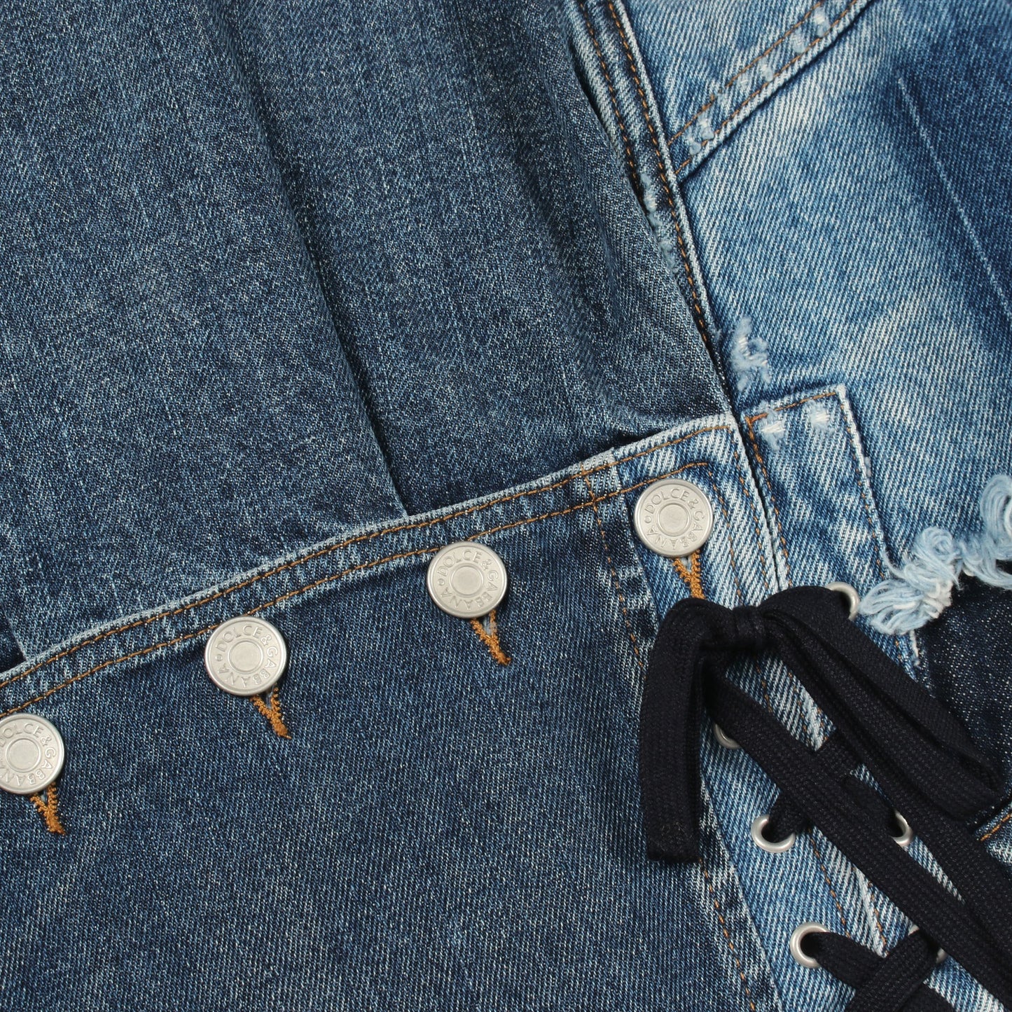 デニムジャケット コットン インディゴブルー ドルチェアンドガッバーナ