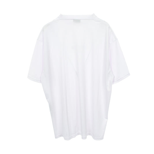 テクニカルメッシュ スイムTシャツ 半袖Tシャツ クルーネック ロゴ オフホワイト バレンシアガ トップス BALENCIAGA