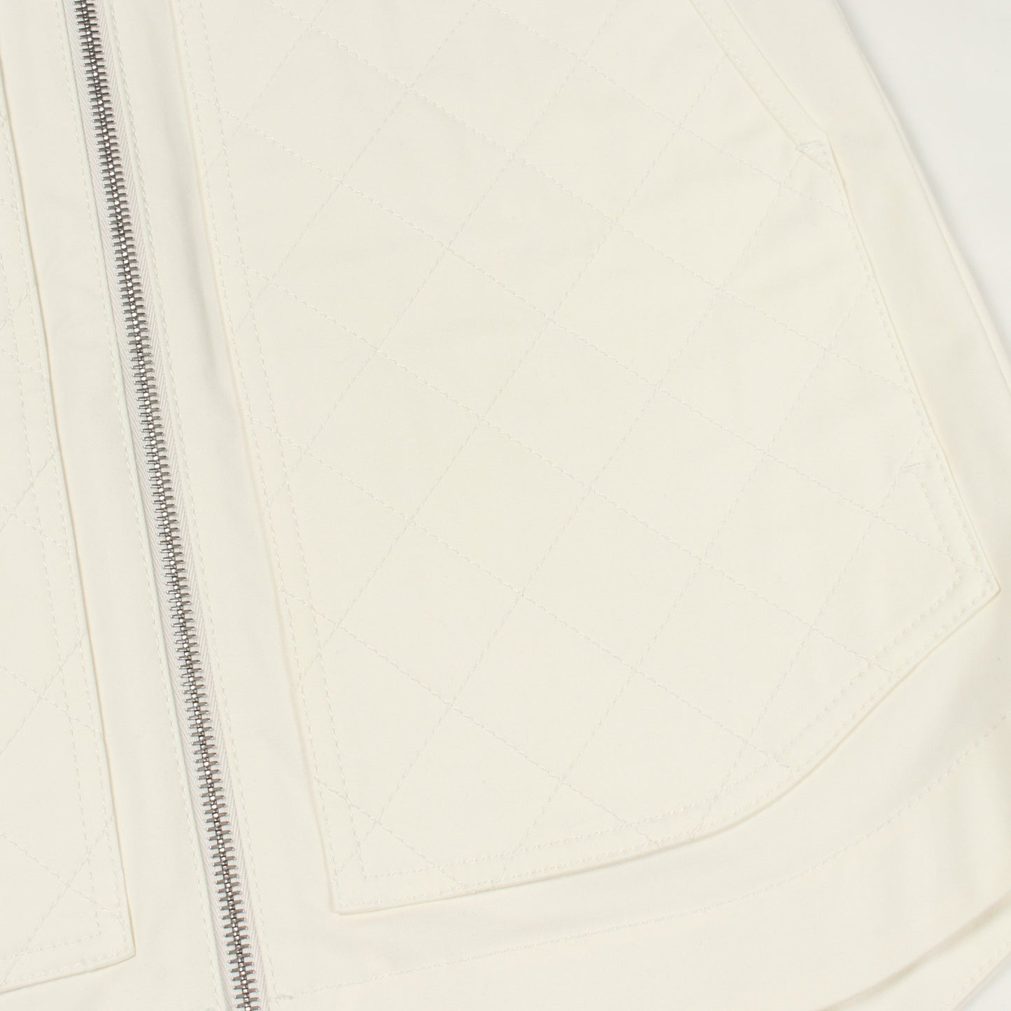 DIAMANT EQUESTRE キルティング スカート コットン オフホワイト エルメス ボトムス HERMES