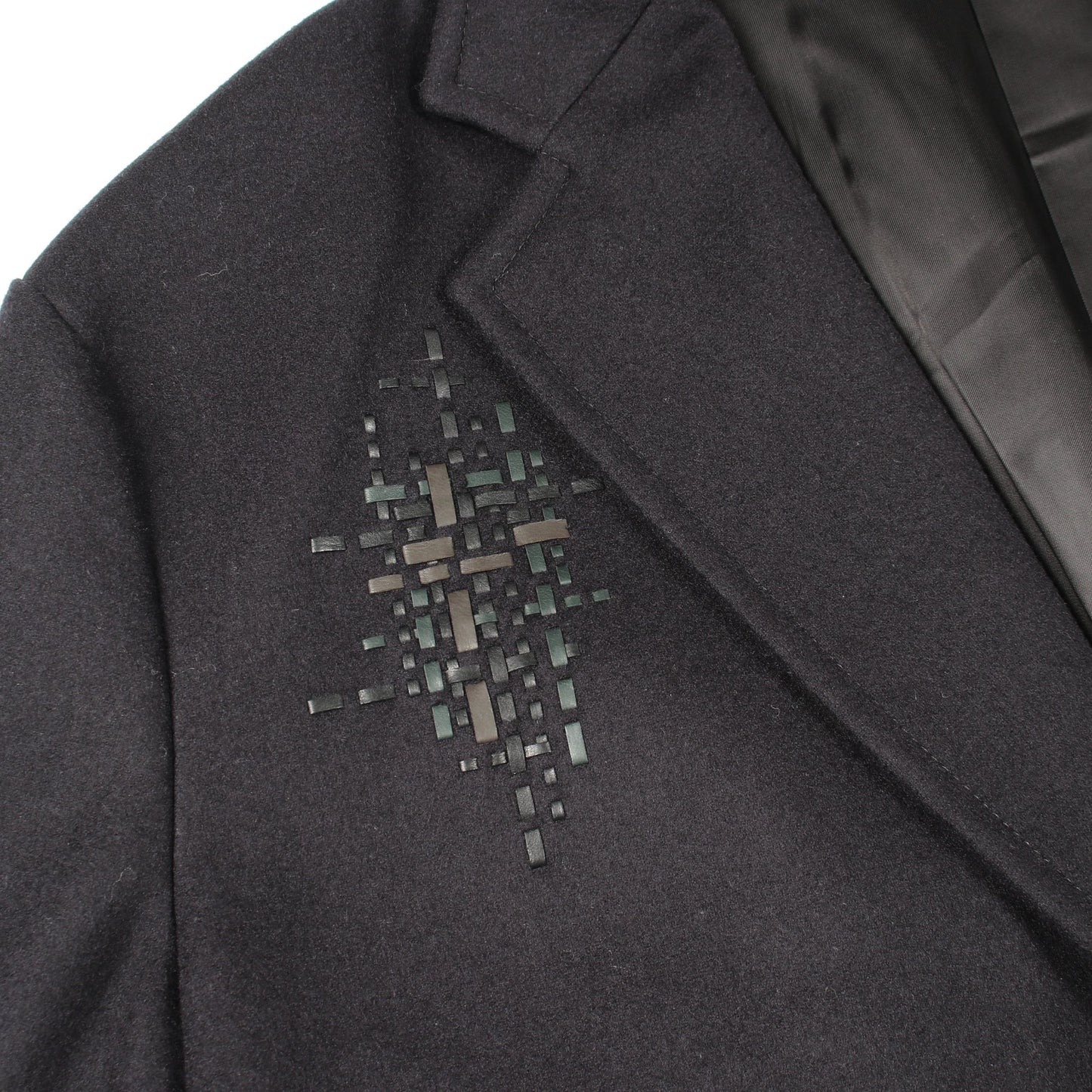 テーラードジャケット ウール カシミヤ ブラック エルメス アウター HERMES