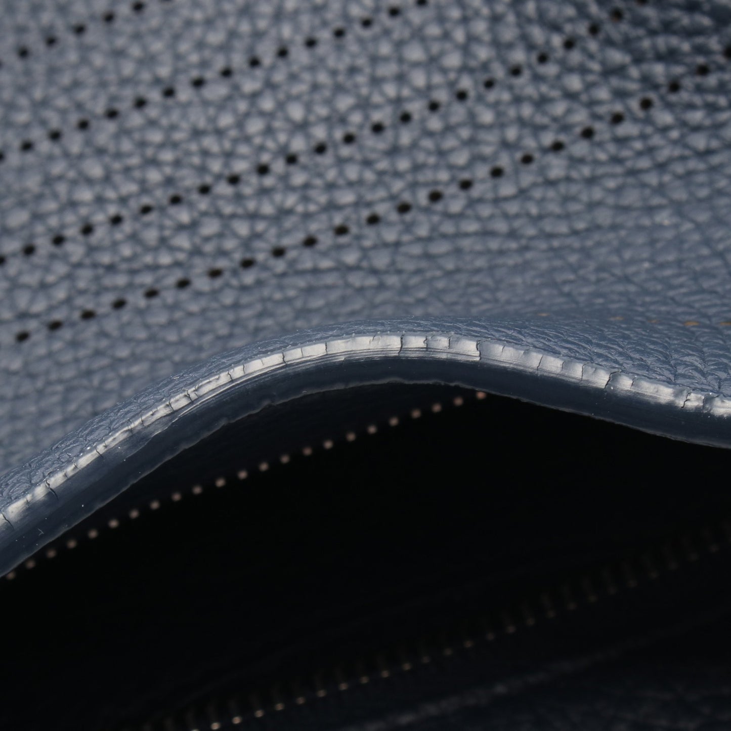 ブラックアウトシティ ハンドバッグ レザー ネイビー 2WAY バレンシアガ