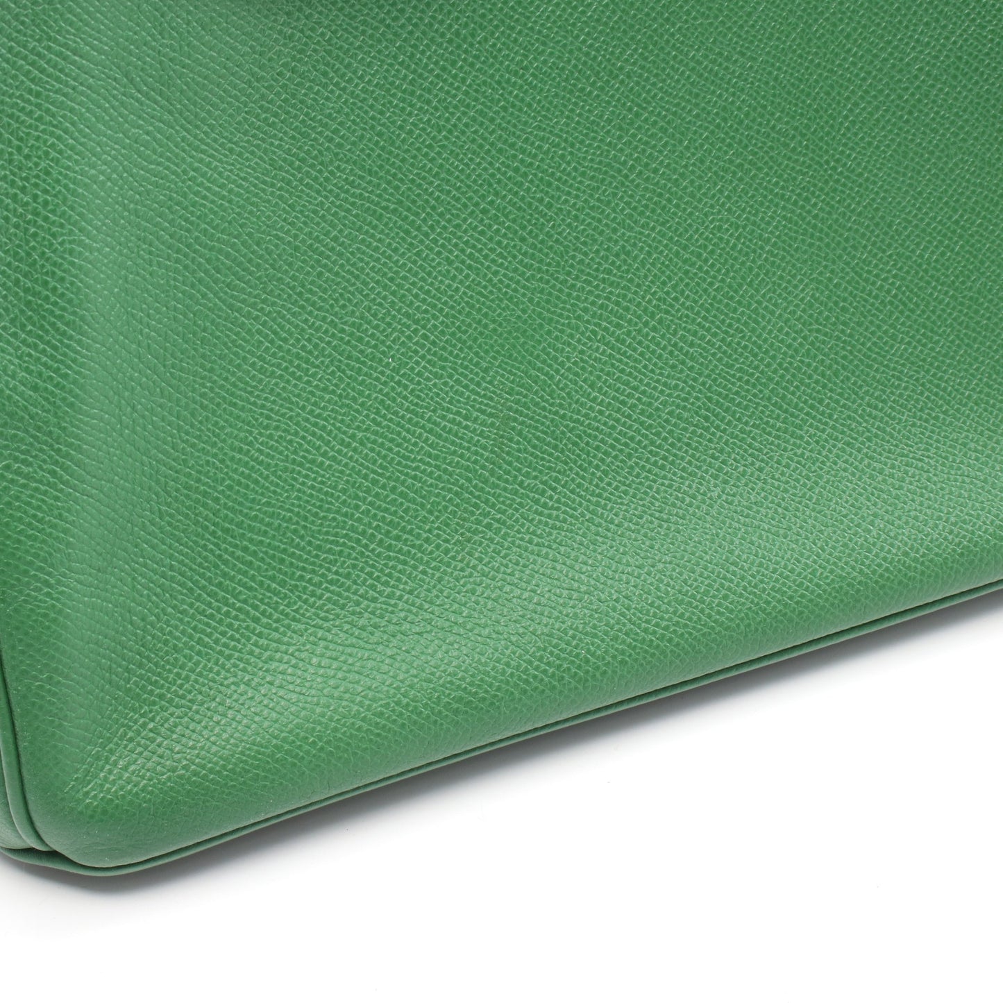 バーキン30 ハンドバッグ ヴォーエプソン グリーン シルバー金具 □N刻印 エルメス