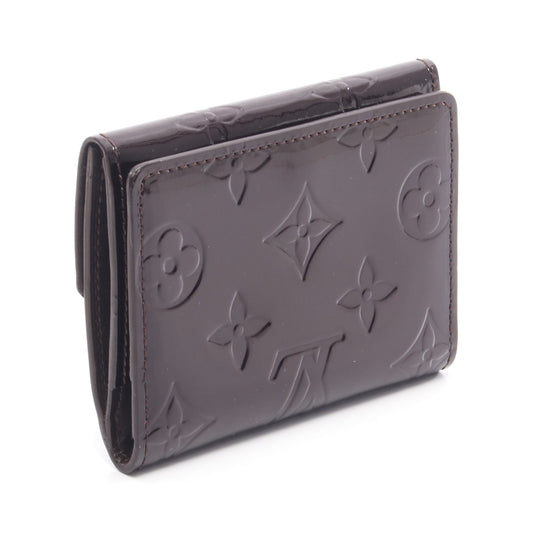 ラドロー モノグラムヴェルニ アマラント コインケース 二つ折り財布 エナメルレザー ボルドー ルイヴィトン