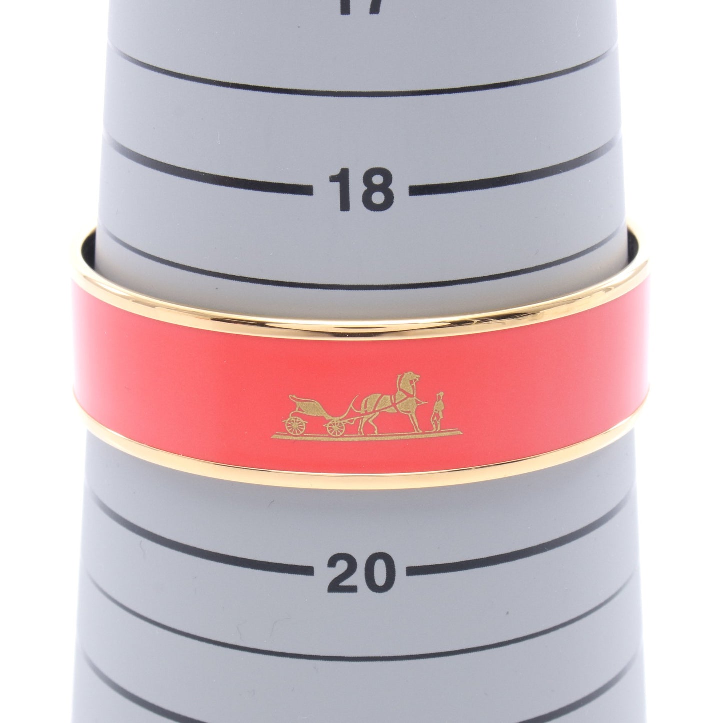 エマイユGM バングル GP 七宝 ピンクレッド ゴールド エルメス アクセサリー HERMES