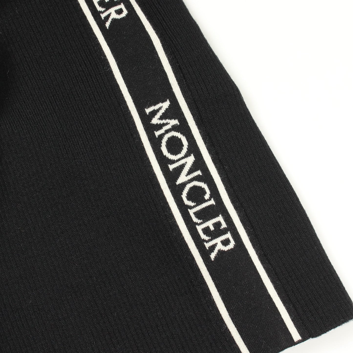 ハーフジップ ニット ウール ブラック モンクレール トップス MONCLER