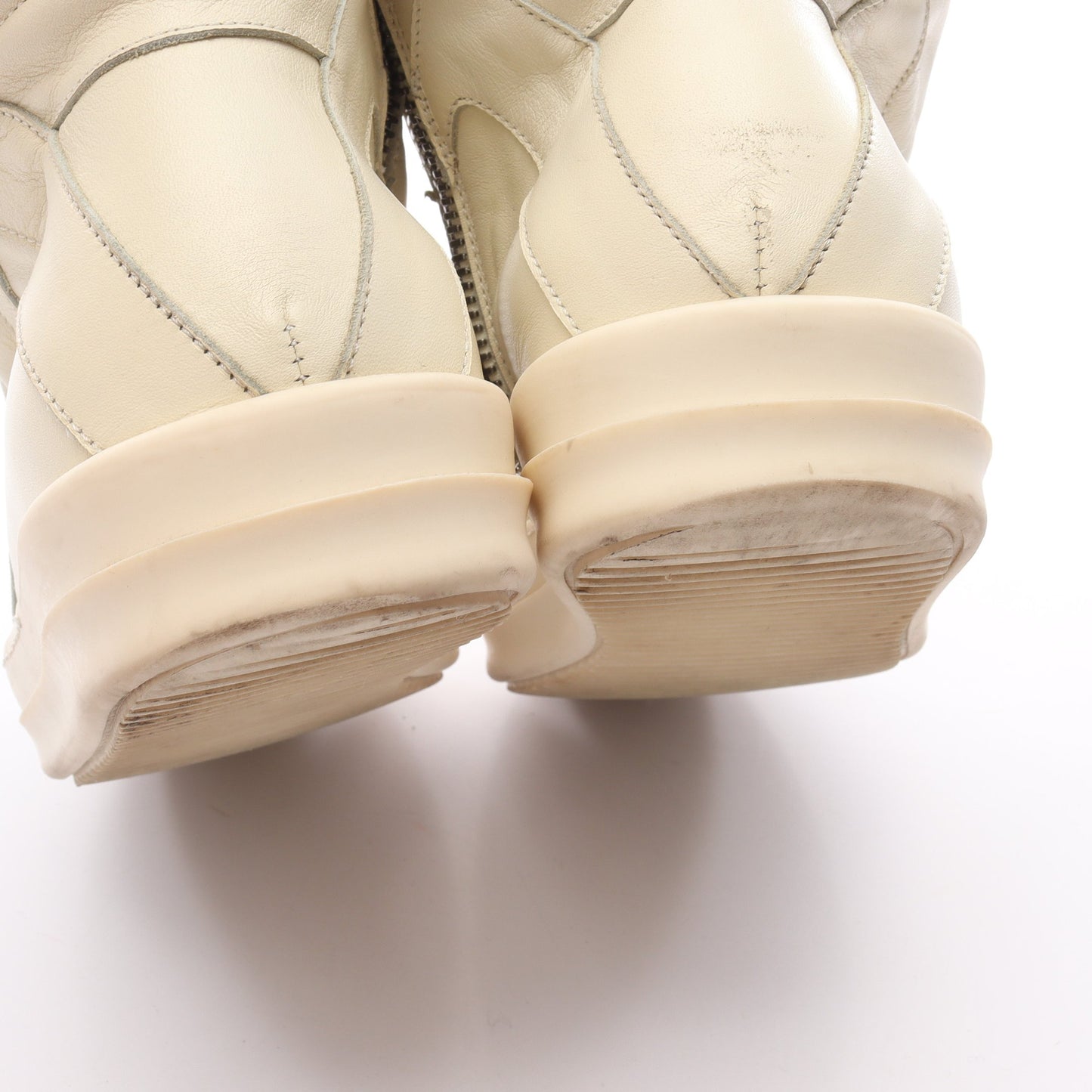 ジオバスケット ハイカットスニーカー レザー アイボリー リックオウエンス シューズ Rick Owens